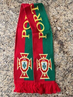Portugal Soccer Scarf - Red & Green